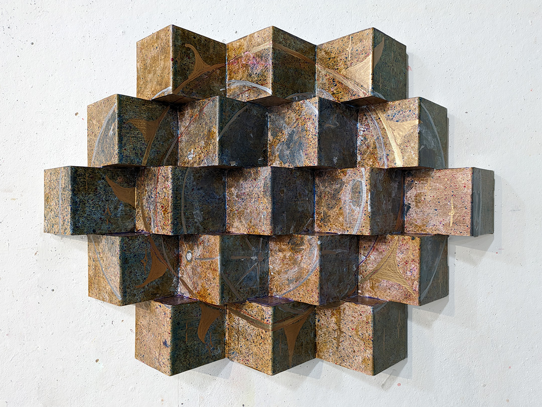 (Dis)Unified Perspective, Unified View, a 3D structural painting by Adam Sprague