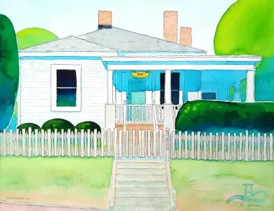 Watercolor painting by Adam Sprague.