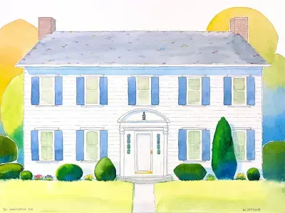 Watercolor painting by Adam Sprague.