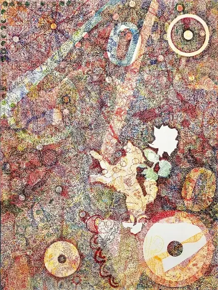 Artwork produced by group collaboration, titled F O O L.