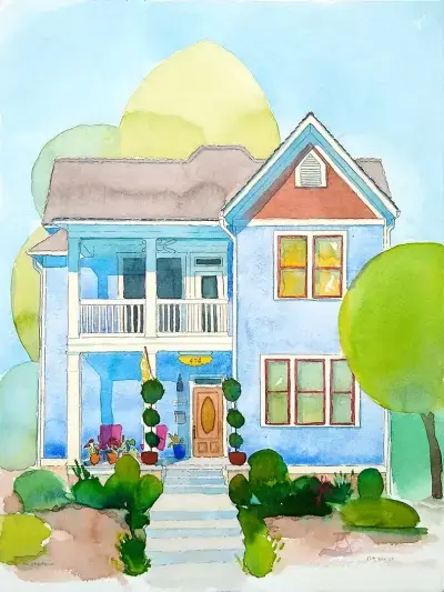 Watercolor painting by Adam Sprague.