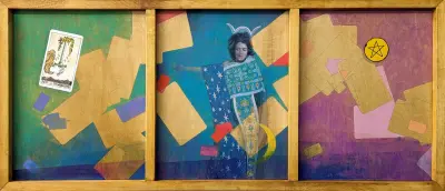 Triptych, a tarot inspired painting by Adam Sprague.