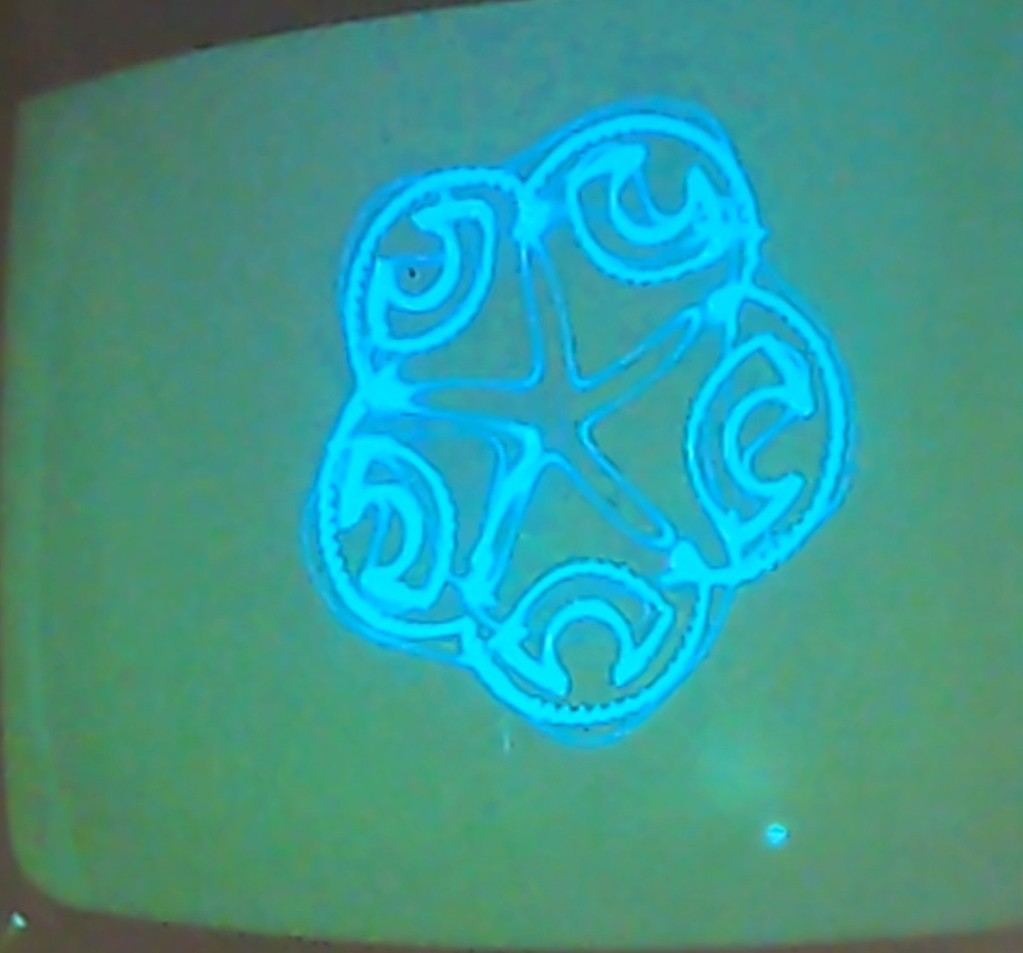 Real-time display of the ISL/IML logo via oscilloscope.